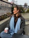 Kashmirskjerf Classic - Light Blue thumbnail
