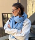 Kashmirskjerf Classic - Light Blue thumbnail
