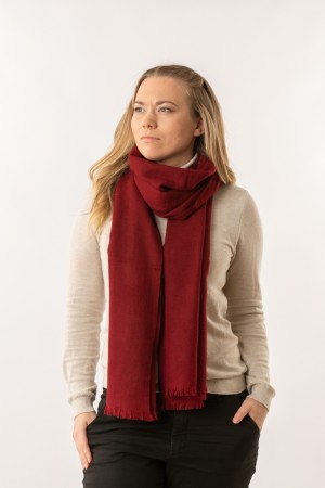 Kashmirskjerf Classic - Bordeaux