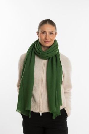 Kashmirskjerf Classic - Dark green