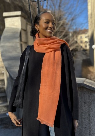Kashmirskjerf Classic - Soft Orange
